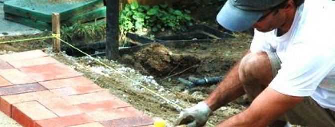 Правила укладки тротуарной плитки на бетонное основание