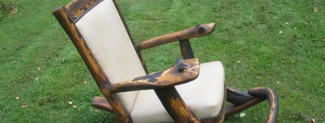 Кресло-качалка для сада своими руками