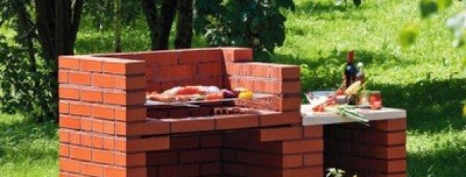 Мангальная зона из кирпича своими руками 406