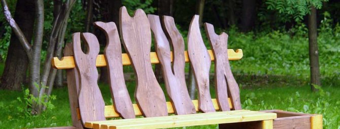 Скамейки для сада и дачи: размещение и изготовление своими руками