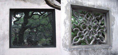 Окна во внутренних стенах сада