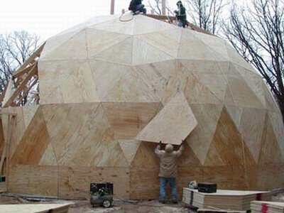Возведение дачного дома в форме геокупола