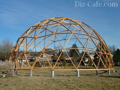 Свайный фундамент для установки больших купольных конструкций