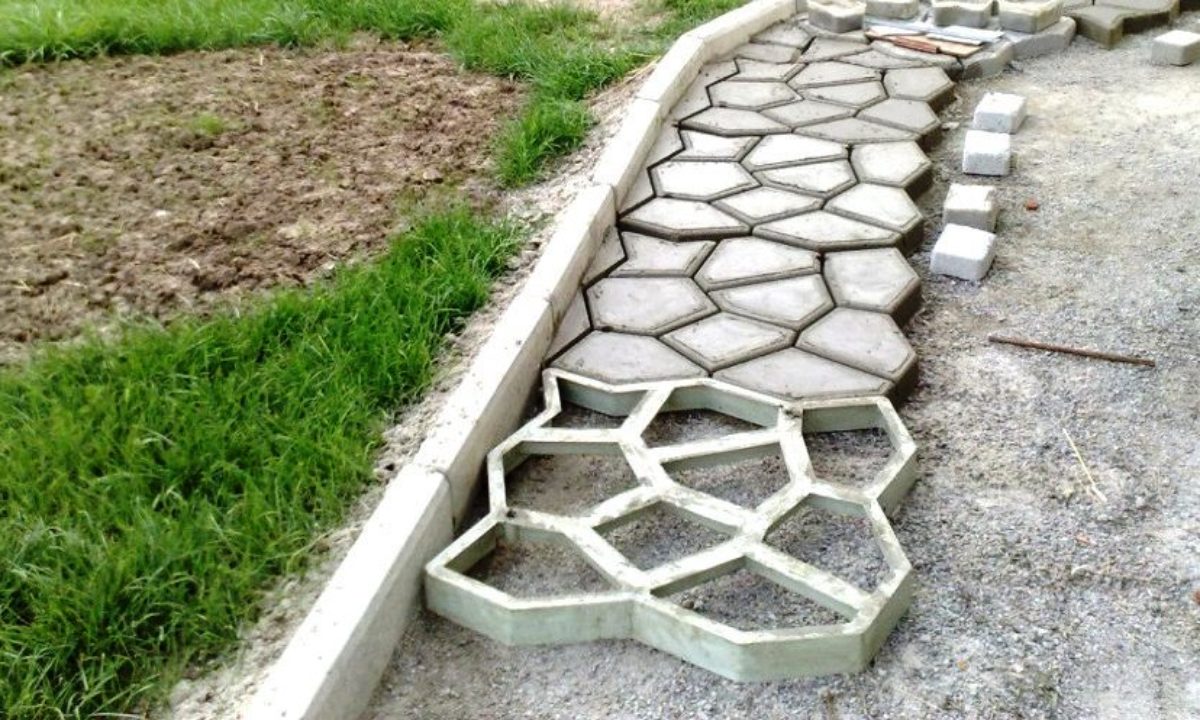 Декоративный бетон для дорожек своими руками